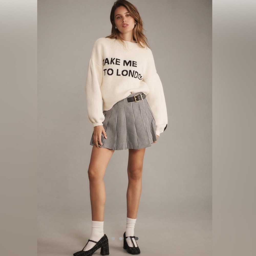 NWOT Anthropologie Maeve Take Me To London Sweater